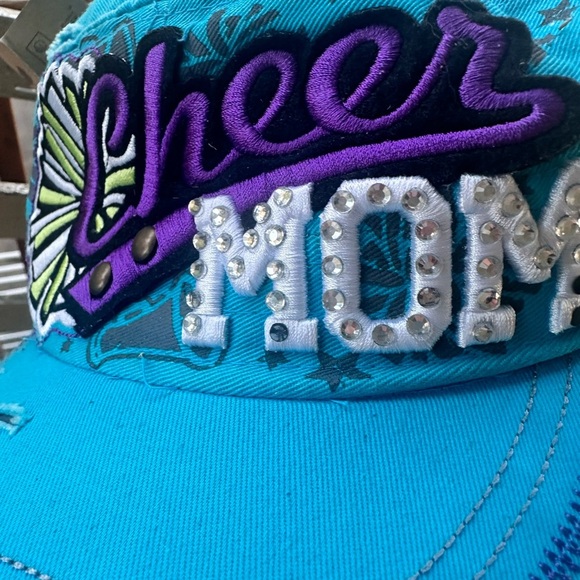 Leader Logo women's blue adjustable cheer hat - Picture 8 of 9